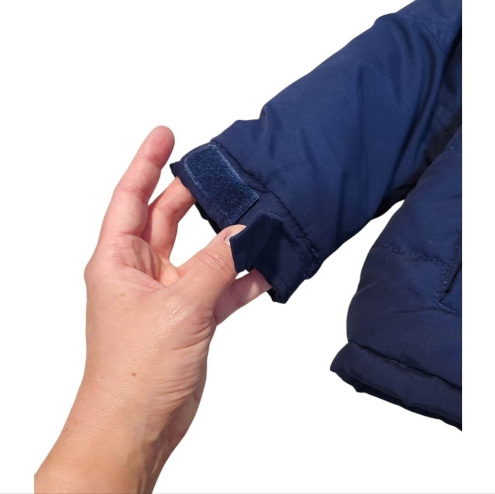 Carter's Toddler Boy Blue And Orange Hooded Quilted Puffer Winter Jacket Size 2T - Picture 3 of 10